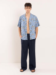 Coastline Chambray Printed Shirt
